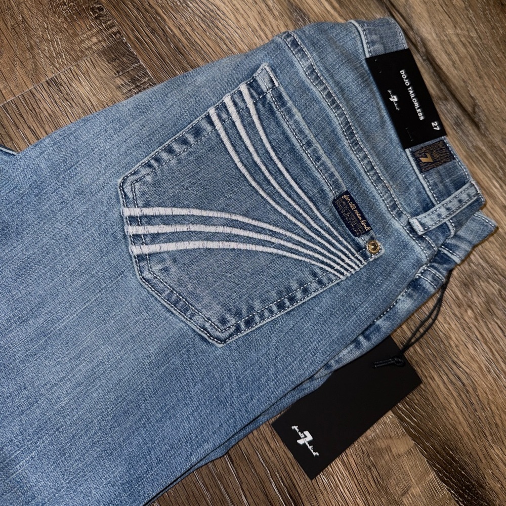 NWT 7 For All Mankind Tailorless Dojo Jeans 7FAMK - Picture 3 of 5